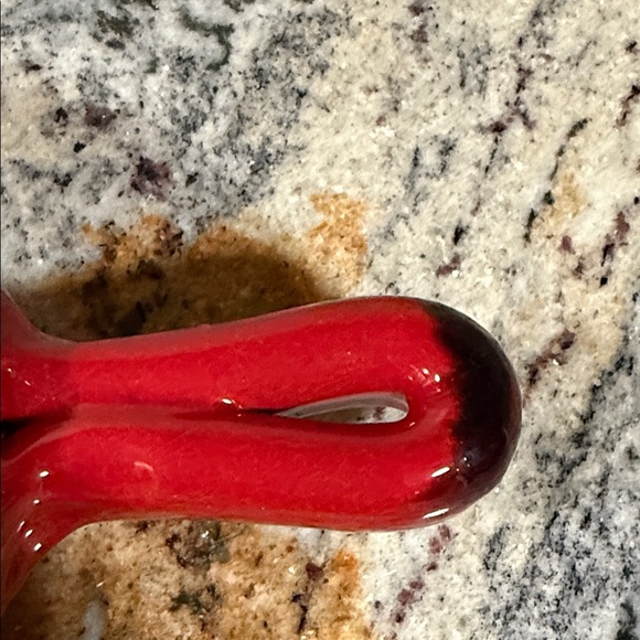 De Silva Red and Orange terracotta Serving Bowl, NEW - Picture 3 of 5